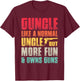Funny Guncle Like A Normal Uncle But More Fun And Owns Guns T-Shirt - T-Shirt | Maroon