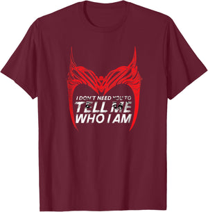 Marvel WandaVision Scarlet Witch Quote T-Shirt - T-Shirt | Maroon