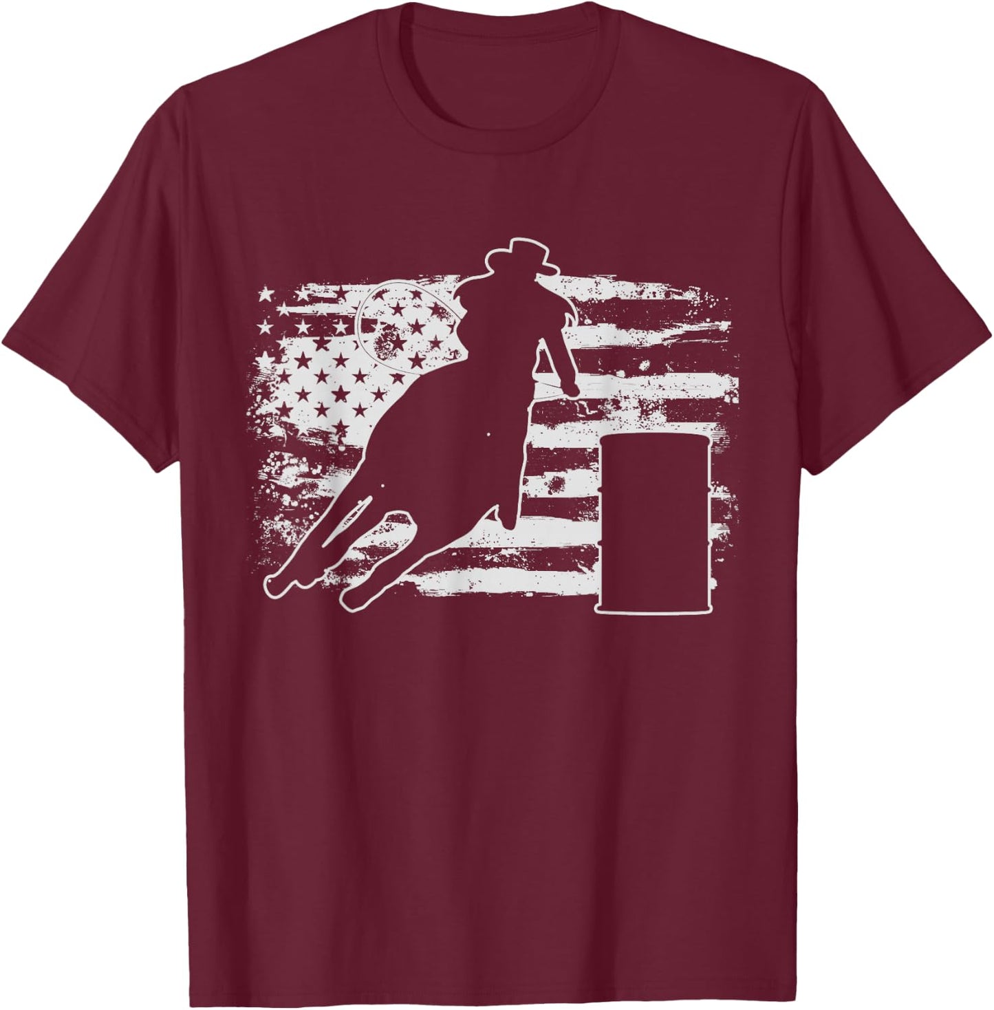 Barrel Racing Gift T-Shirt - T-Shirt | Maroon