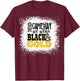 On Gameday Football We Wear Gold and Black T-Shirt - T-Shirt | Maroon