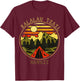 Camping Kalalau Trail Hawaii Nature Hiking Bonfire T-Shirt - T-Shirt | Maroon