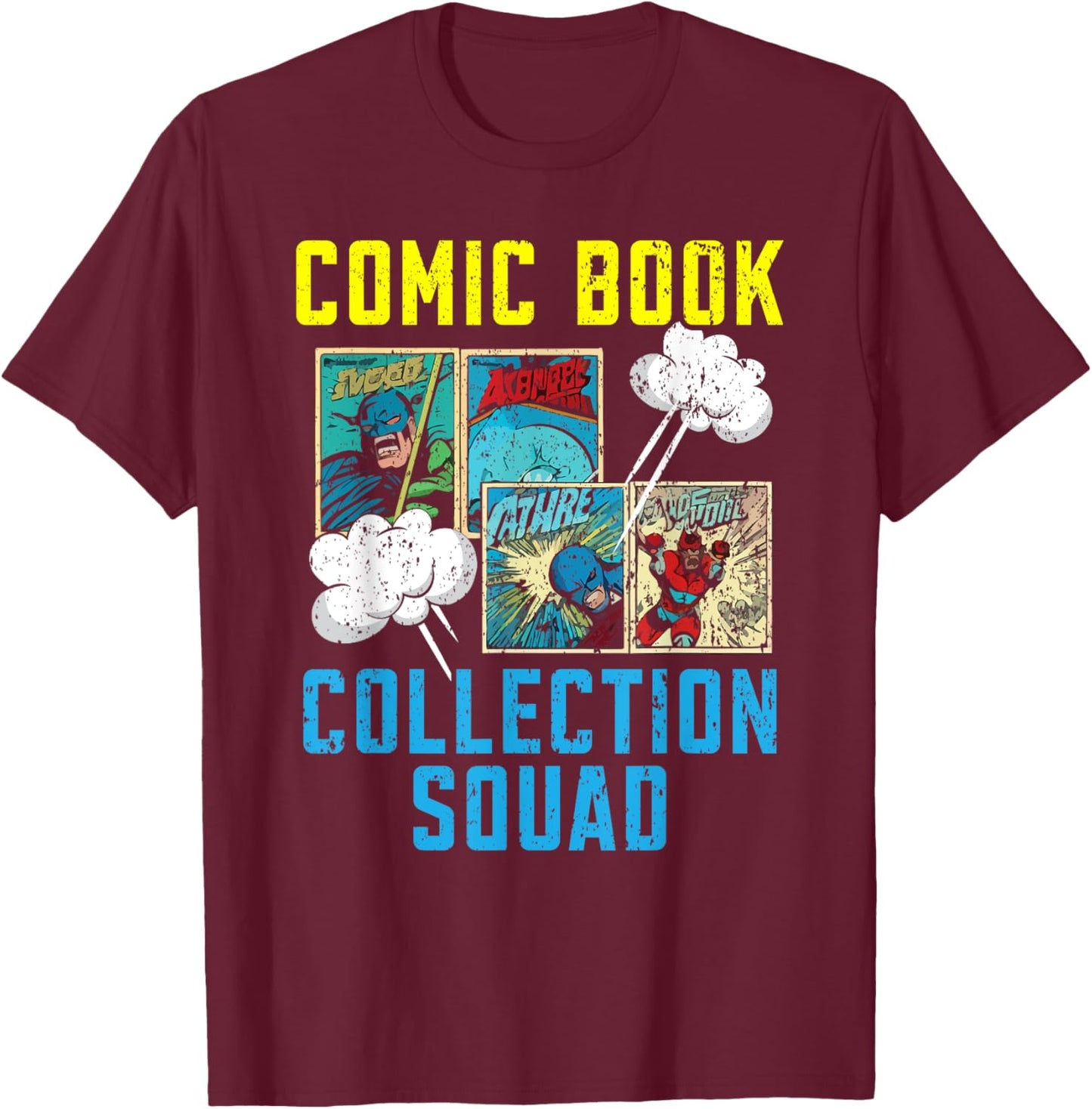 Comic Collector Comic Reader Reading Comic Books T-Shirt - T-Shirt | Maroon