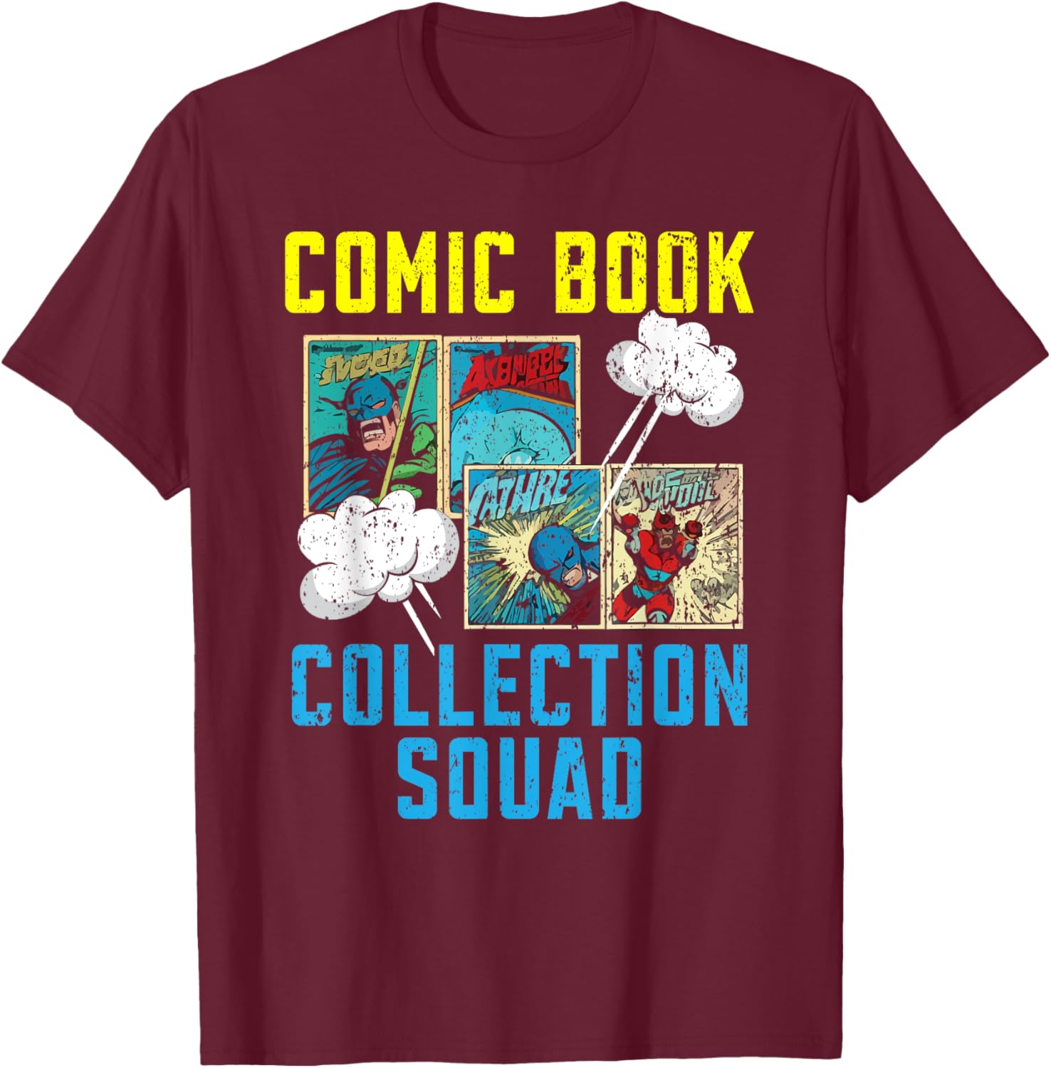 Comic Collector Comic Reader Reading Comic Books T-Shirt - T-Shirt | Maroon