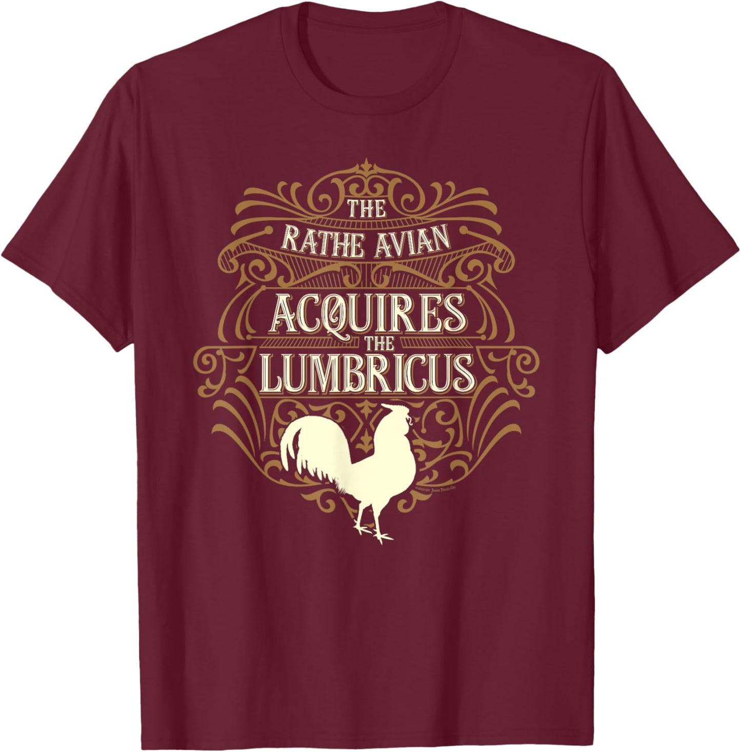 Early Bird Gets The Worm Funny Motivational Novelty T-Shirt - T-Shirt | Maroon