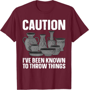 Funny Pottery Art Men Pottery Artist Pottery Maker T-Shirt - T-Shirt | Maroon