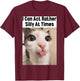 I Can Act Rather Silly At Times Cat Meme Funny Meme Gen Z T-Shirt - T-Shirt | Maroon