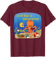 Dive into a Good Book Reading Pun T-Shirt - T-Shirt | Maroon