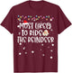 Most Likely To Ride Reindeer Christmas Funny Family Matching T-Shirt - T-Shirt | Maroon