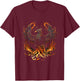 Phoenix Fire Phoenix Bird Reborn Firebird Rising Phoenix T-Shirt - T-Shirt | Maroon