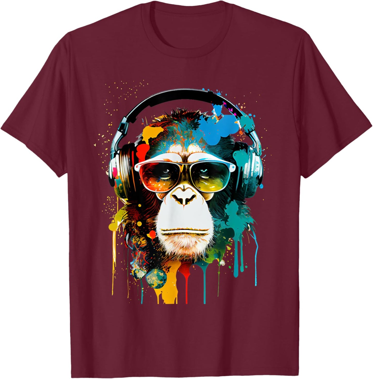 Monkey Monkey T-Shirt - T-Shirt | Maroon