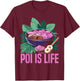 Poi Food Lover Hawaii Hawaiian Foodie Taro Plant T-Shirt - T-Shirt | Maroon