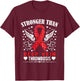Deep Vein Thrombosis Awareness DVT T-Shirt - T-Shirt | Maroon