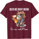 Beer Meow Right Meow Shirt,I'm On Vacation Cat Drinking Beer Men Women T-Shirt - T-Shirt | Maroon