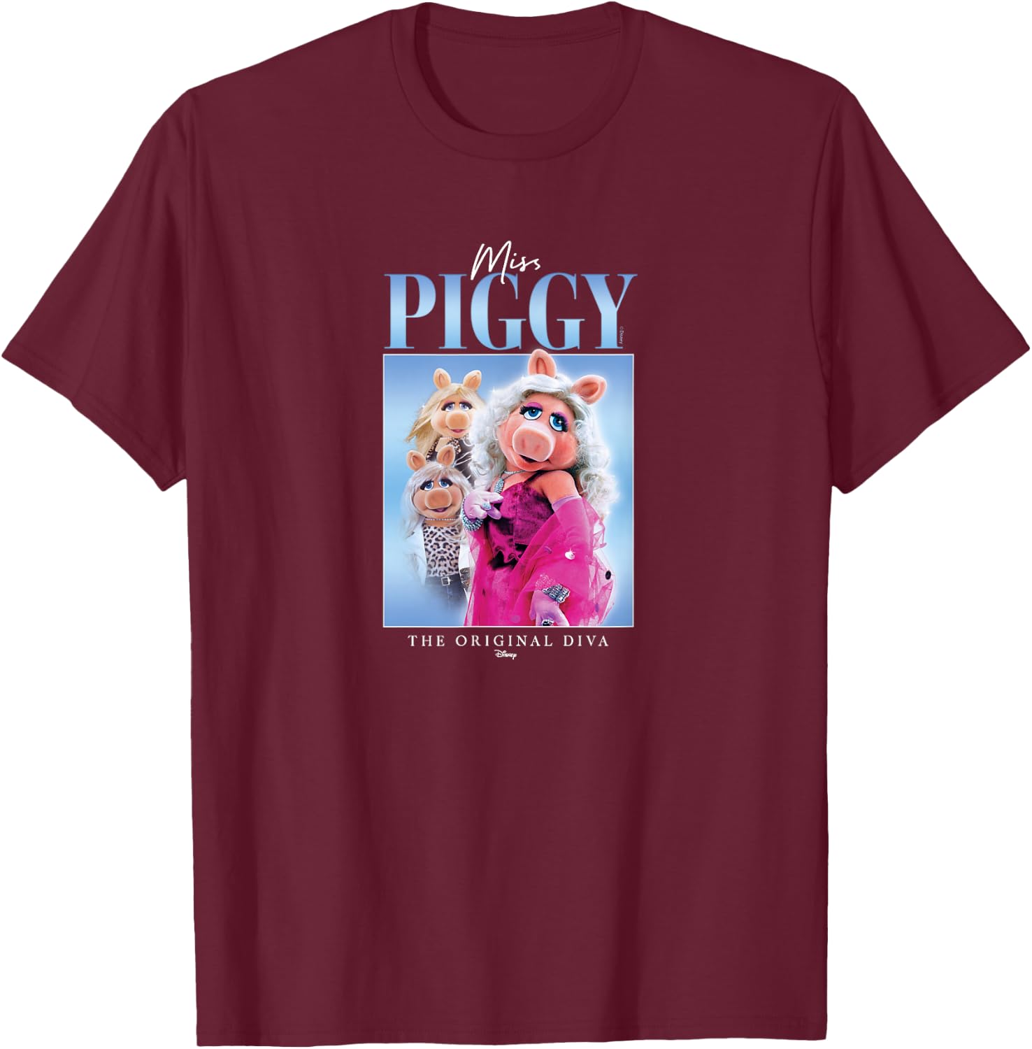 Disney - The Muppets Miss Piggy Original Diva T-Shirt - T-Shirt | Maroon