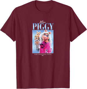 Disney - The Muppets Miss Piggy Original Diva T-Shirt - T-Shirt | Maroon