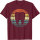 Dentist Gifts Dental Assistant Hygienist Retro Molar Tooth T-Shirt - T-Shirt | Maroon