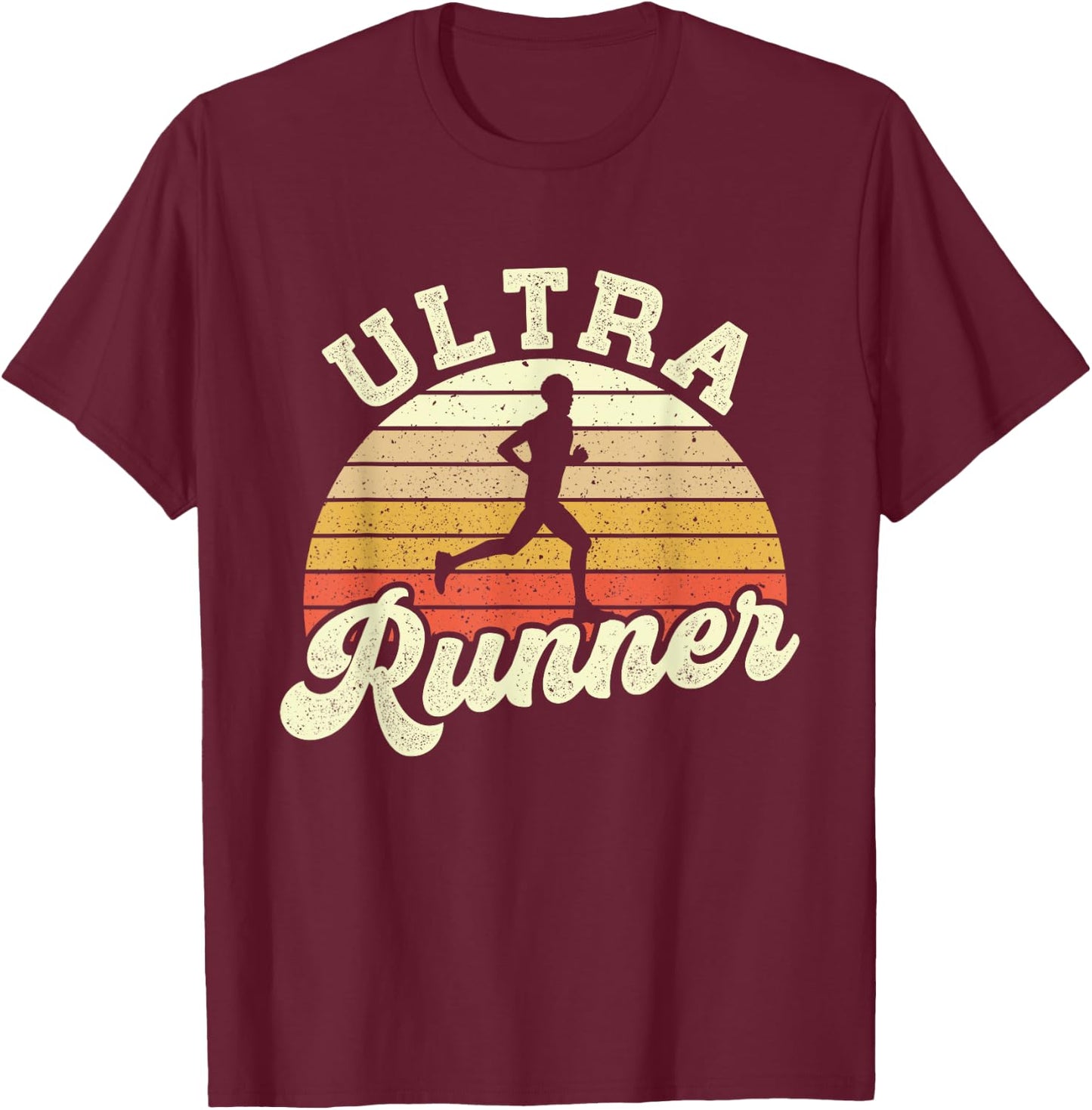 Ultra Runner - Marathon Finisher Race Long Distance Running T-Shirt - T-Shirt | Maroon