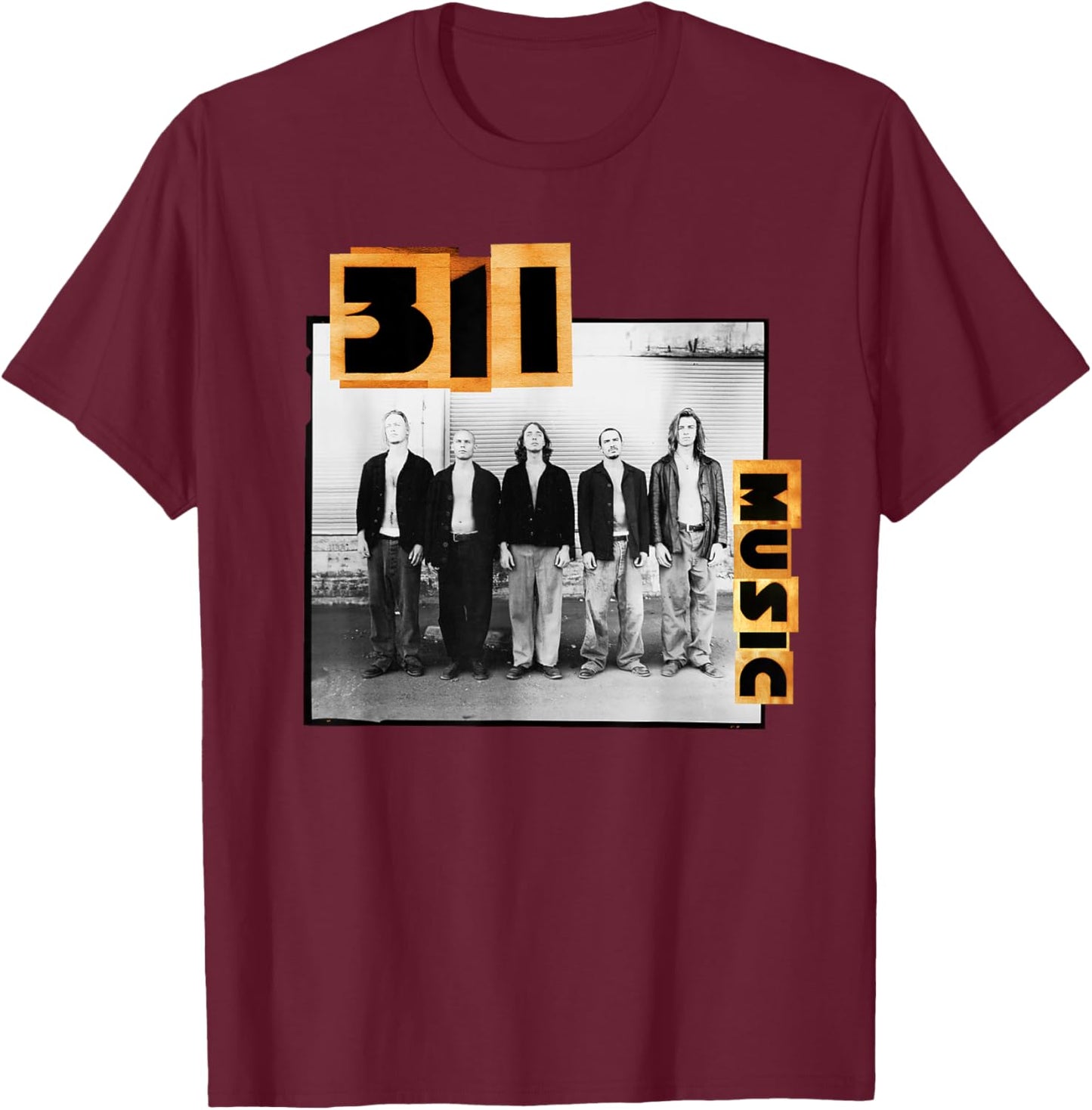 Official 311 Music T-Shirt - T-Shirt | Maroon