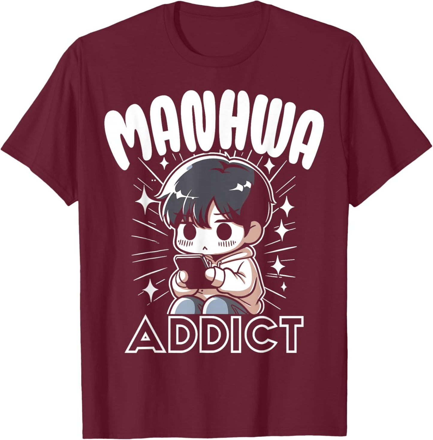 Gift graphic design for manhwa addicted fan T-Shirt - T-Shirt | Maroon
