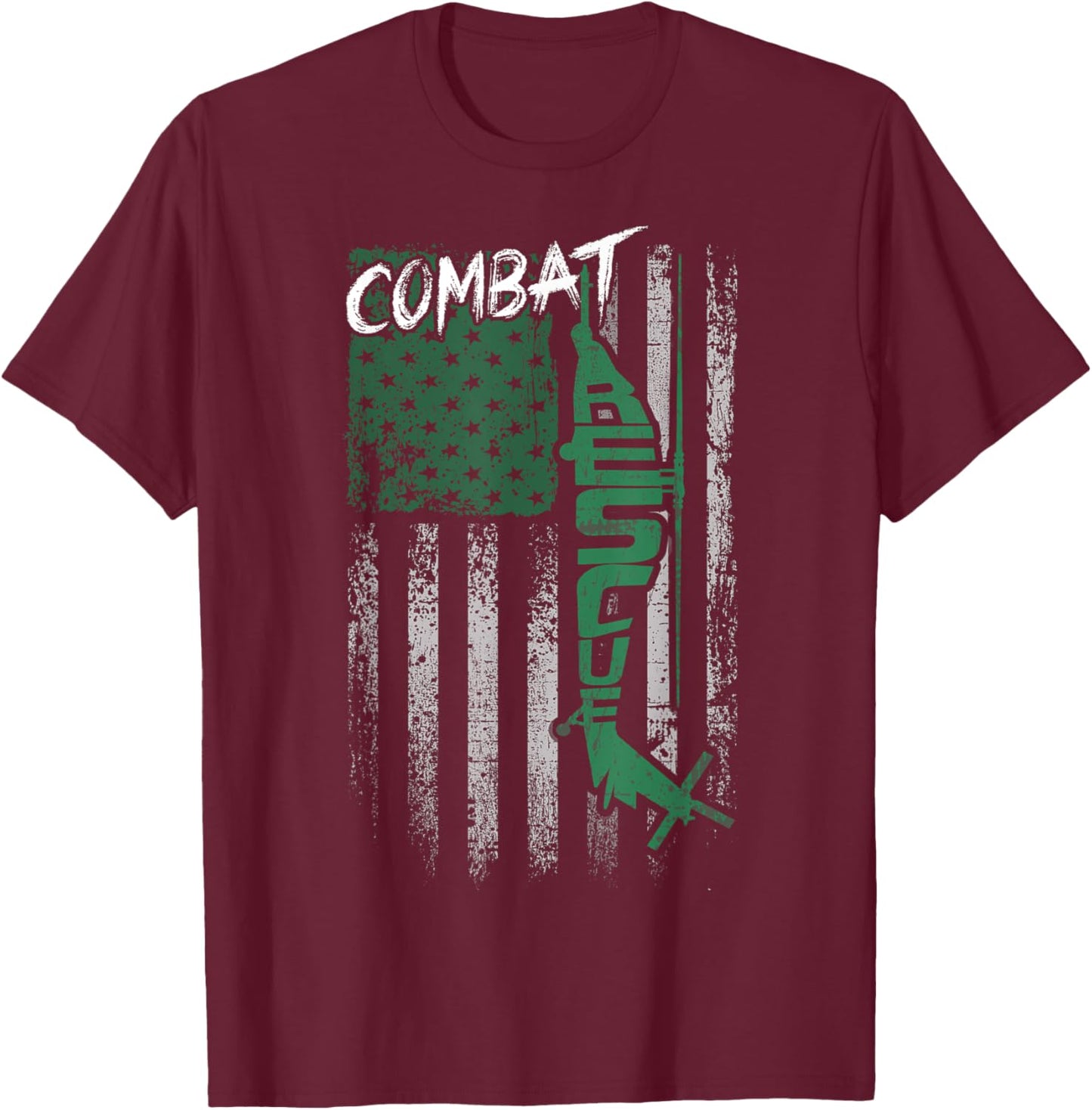 Combat Rescue T-Shirt - T-Shirt | Maroon
