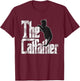 The Catfather Black Cat Father Mafia Whiskers Male Daddy T-Shirt - T-Shirt | Maroon