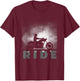 Just Ride Motorcycle Apparel - Biker Motorcycle T-Shirt - T-Shirt | Maroon
