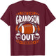 That's my Grandson Out There - Vintage Football T-Shirt - T-Shirt | Maroon