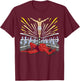 Wrestling Costume Jesus Devil Comic Outfit Christian Graphic T-Shirt - T-Shirt | Maroon