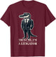 A Litigator Alligator With Funny Lawyer and Law School Gator T-Shirt - T-Shirt | Maroon
