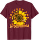 Cool Protect Pollinators Save the bees Sunflower T- shirt T-Shirt - T-Shirt | Maroon