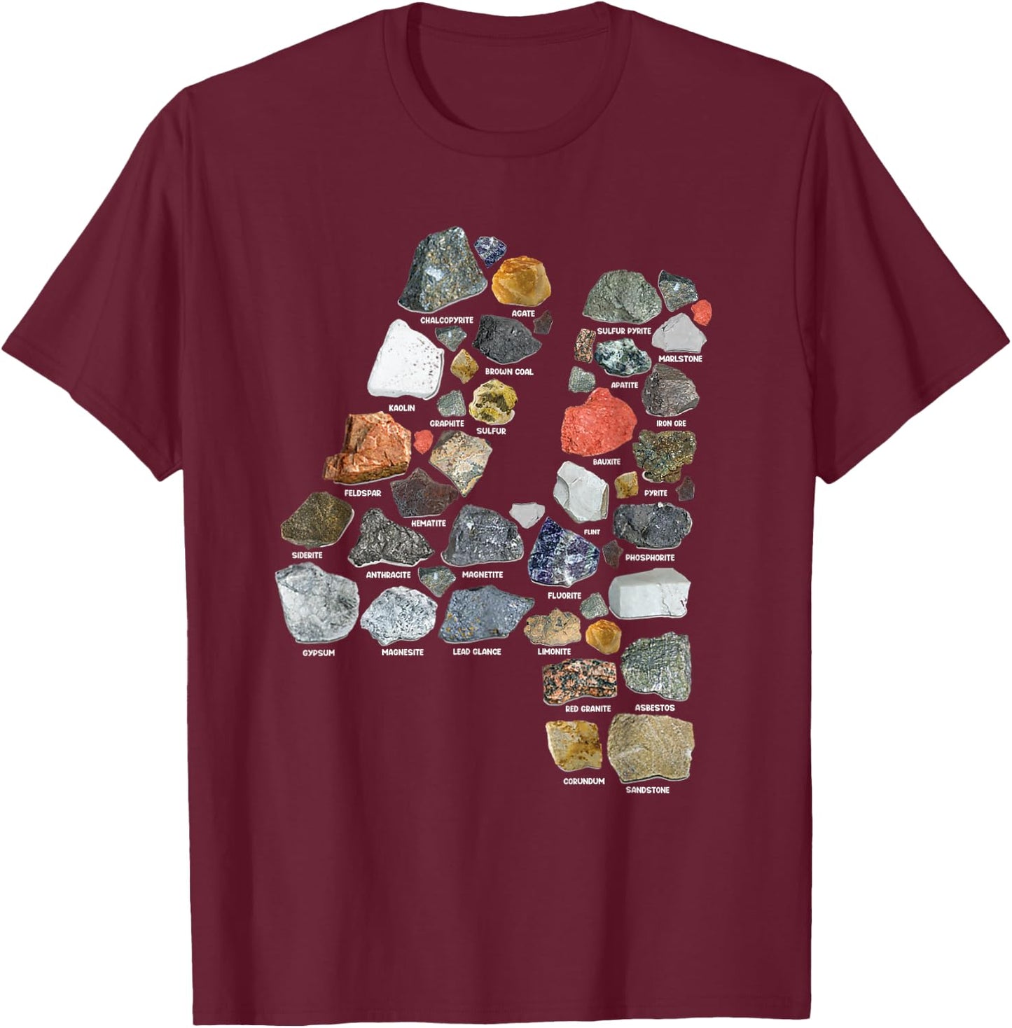 Geology 4 years Old Rock Collecting 4th Birthday T-Shirt - T-Shirt | Maroon