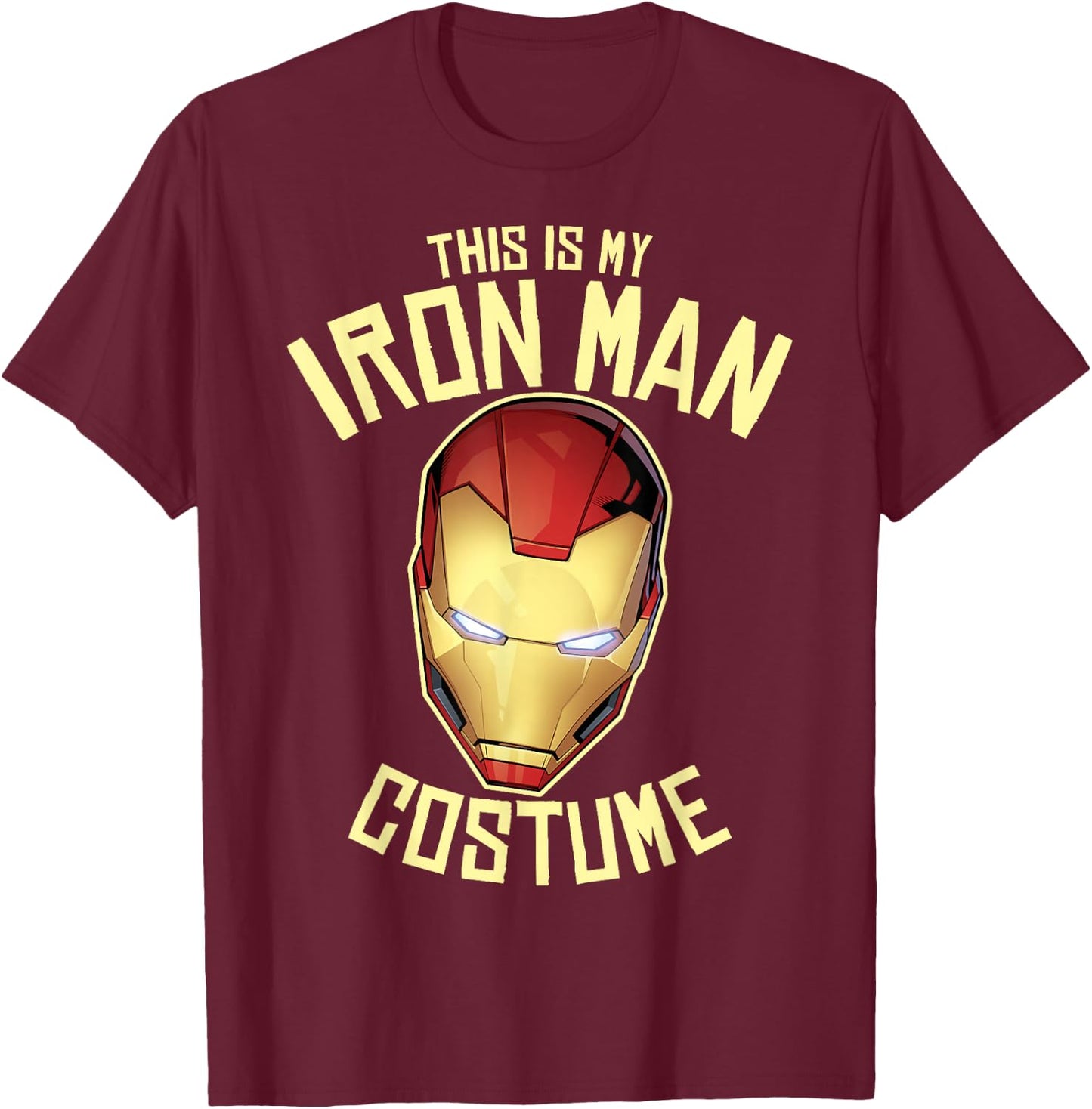 Marvel Iron Man This is My Costume Halloween T-Shirt - T-Shirt | Maroon