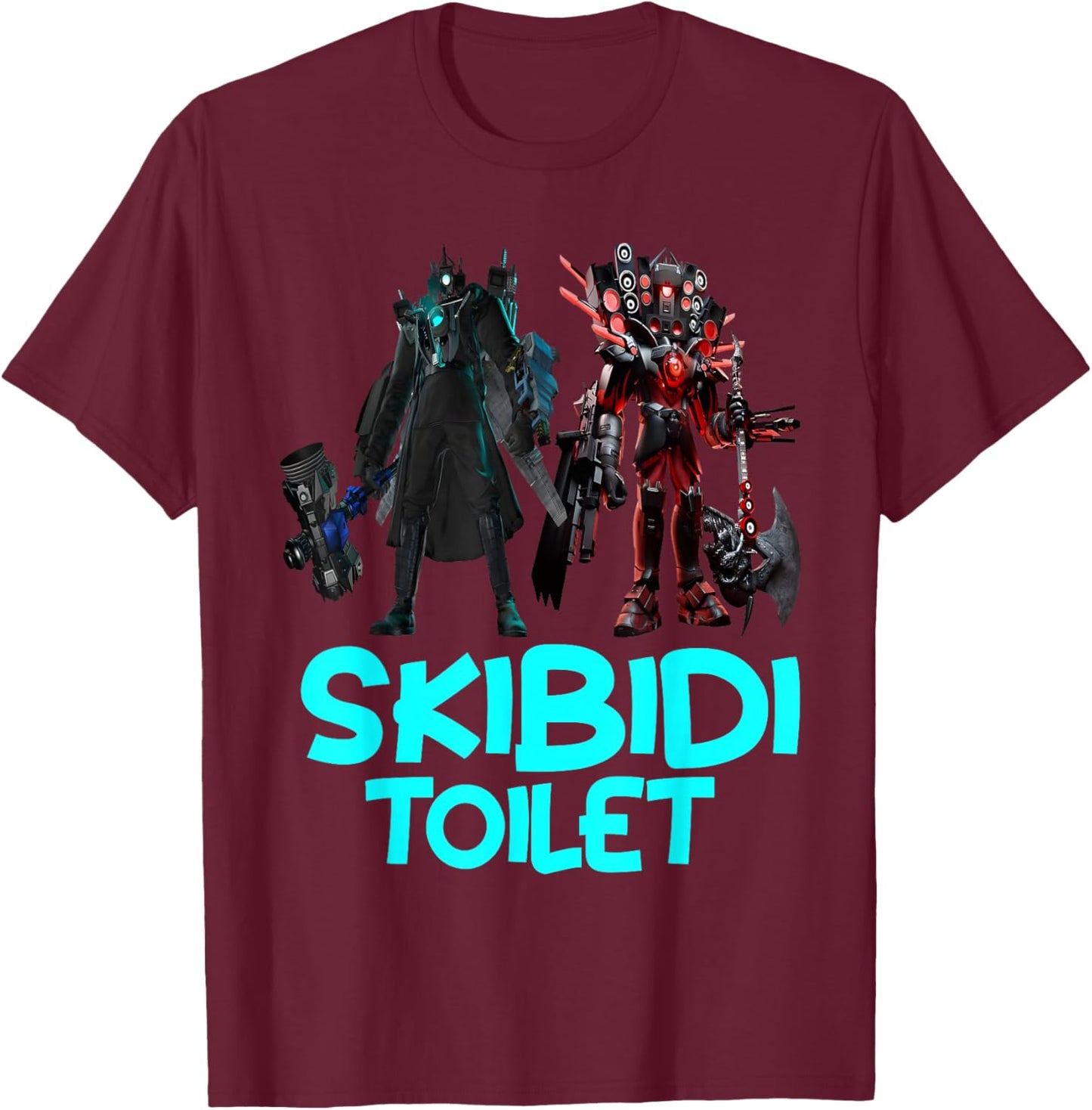 Birthday Boy Gifts for Kids, Adults Skibidi toilet T-Shirt - T-Shirt | Maroon