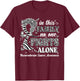 In This Family No One Fight Alone Neuroendocrine Cancer T-Shirt - T-Shirt | Maroon