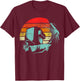 Welder Silhouette Retro Vintage Apparel - Men's Black Short Sleeve Classic Fit - Small T-Shirt - T-Shirt | Maroon