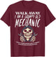 Walk Away Im Grumpy Old Mechanic Funny Garage Grandpa Men T-Shirt - T-Shirt | Maroon