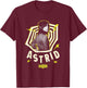 Beetlejuice Astrid Deetz Yellow Spiral Beetlejuice 2 T-Shirt - T-Shirt | Maroon