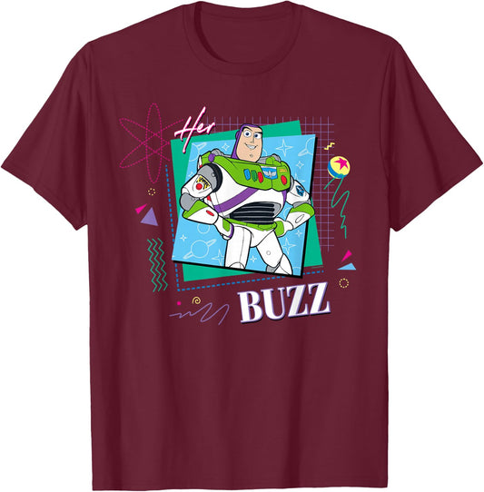 Disney and Pixar's Toy Story Couples Matching Her Buzz T-Shirt - T-Shirt | Maroon