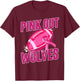 Wolves Pink Out Football Tackle Breast Cancer T-Shirt - T-Shirt | Maroon