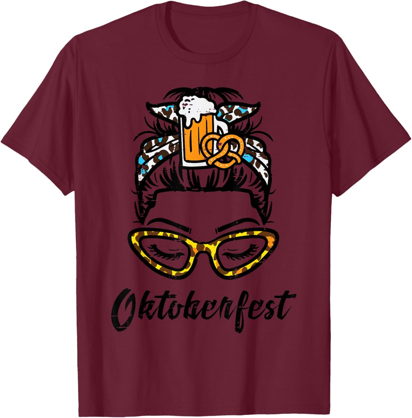 Oktoberfest Women Bavarian Octoberfest German Oktoberfest T-Shirt - T-Shirt | Maroon
