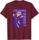 Danny Phantom I'm Going Ghost Purple Text Portrait T-Shirt - T-Shirt | Maroon