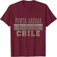 Retro Punta Arenas Chile T-Shirt - T-Shirt | Maroon