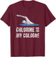 Chlorine Is My Cologne Swimming Swim Swimmer T-Shirt - T-Shirt | Maroon
