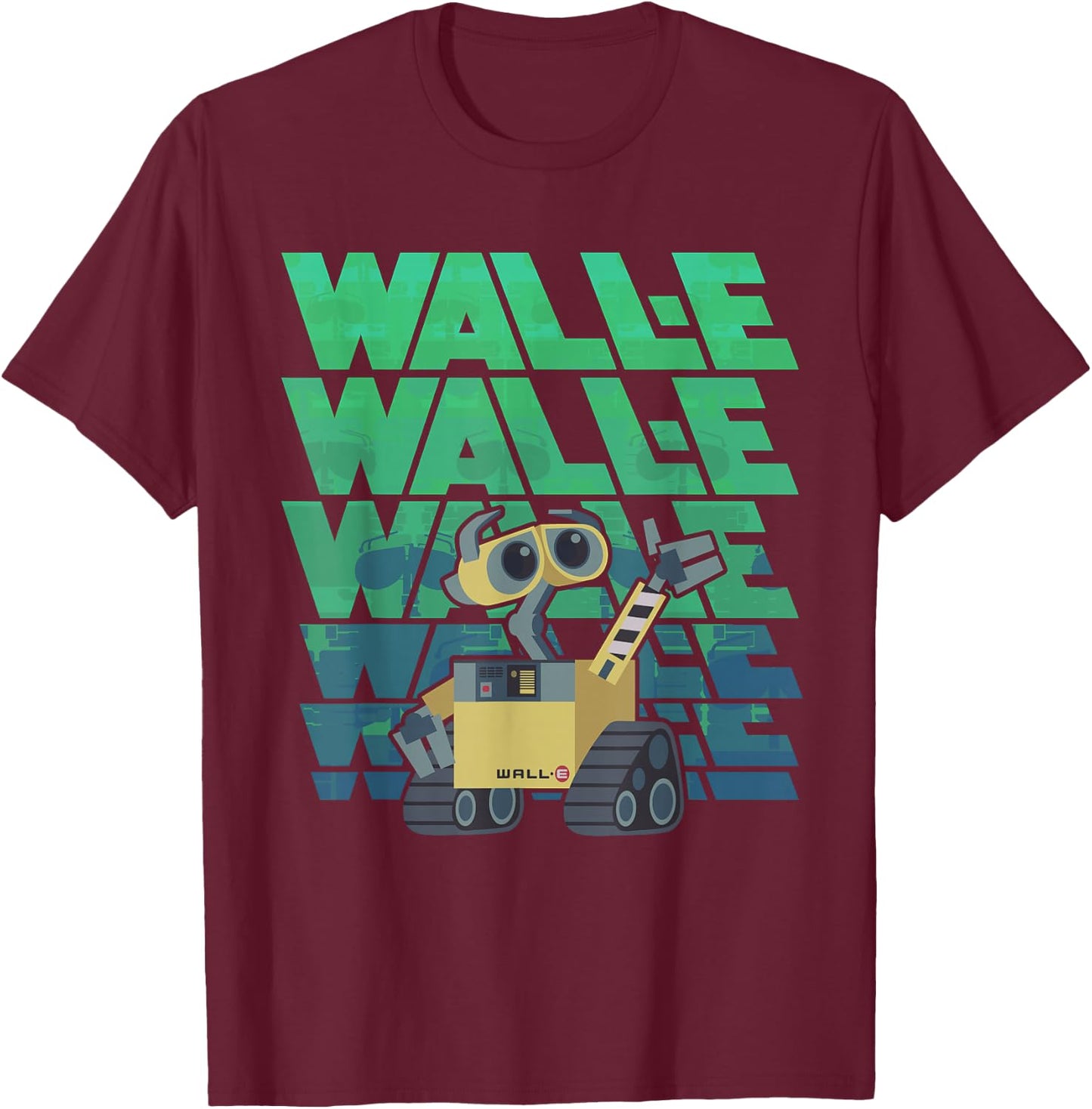 Disney Pixar Wall-E Robot T-Shirt - T-Shirt | Maroon