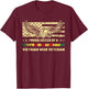 Proud Sister Of A Vietnam Veteran Military Vets Sibling Gift T-Shirt - T-Shirt | Maroon