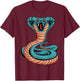 Cobra King Venomous Snake Poisonous Reptile Lover T-Shirt - T-Shirt | Maroon