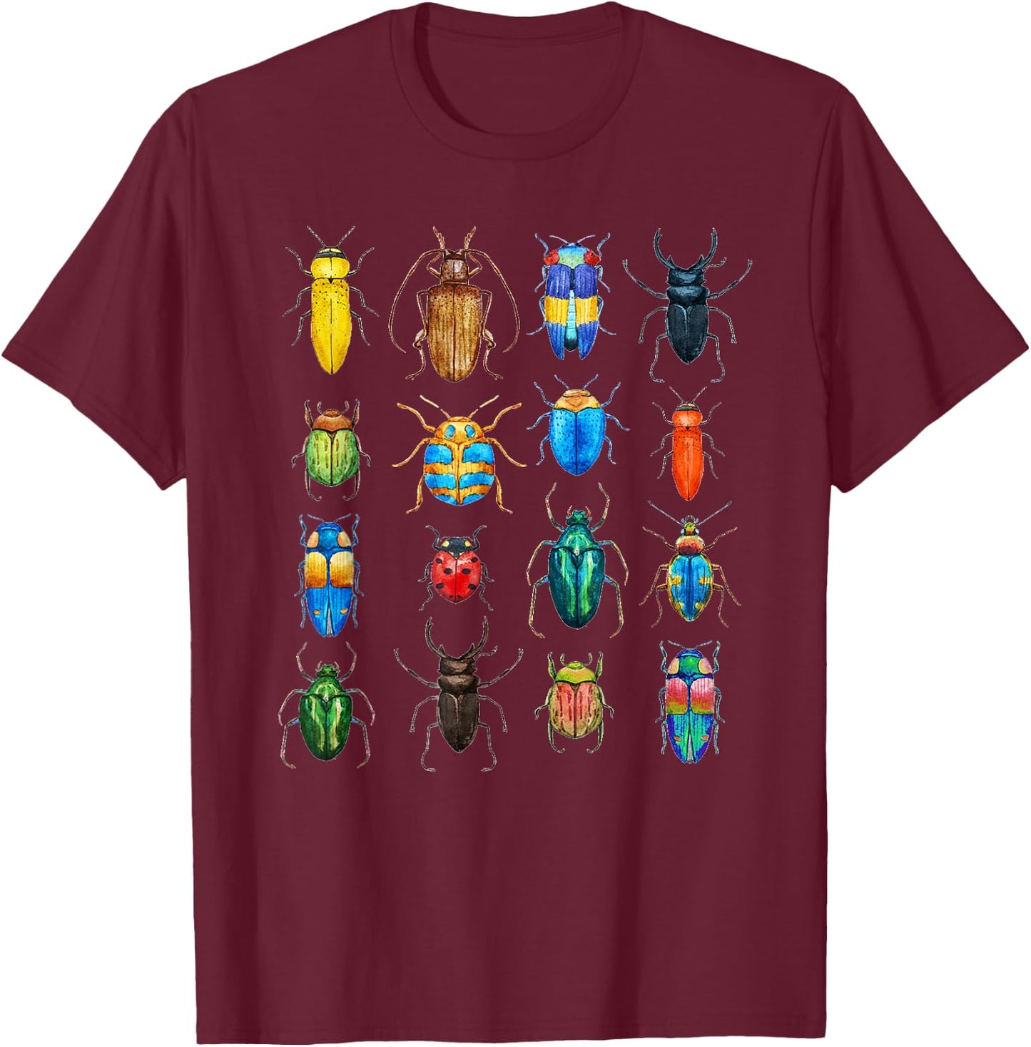 Bug Shirt for Kids and Adults, Boys & Girls, Gift T-Shirt - T-Shirt | Maroon