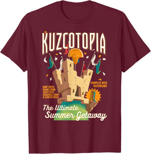 Disney The Emperor's New Groove Greeting From Kuzcotopia T-Shirt - T-Shirt | Maroon