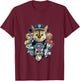 Paw Patrol Chase, Marshall, and Rubble T-Shirt - T-Shirt | Maroon
