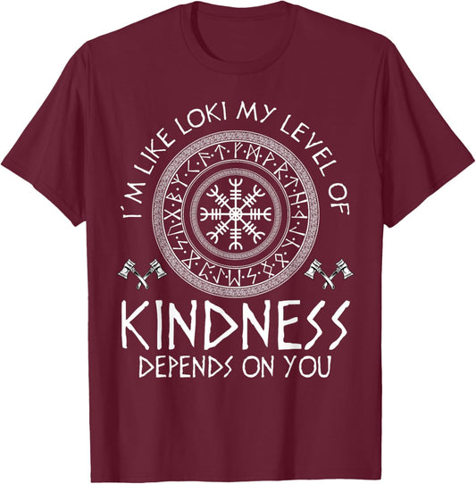Loki God Viking Norse Mythology T-Shirt - T-Shirt | Maroon